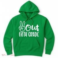Peace Out Fifth Grade Hoodie thumb 0