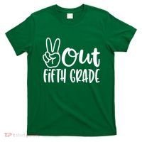 Peace Out Fifth Grade T-Shirt thumb 0