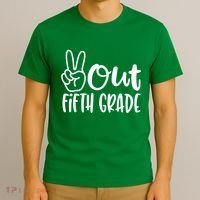 Peace Out Fifth Grade T-Shirt thumb 3