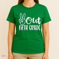 Peace Out Fifth Grade T-Shirt thumb 4