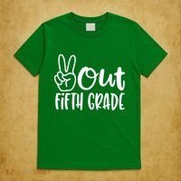 Peace Out Fifth Grade T-Shirt thumb 5