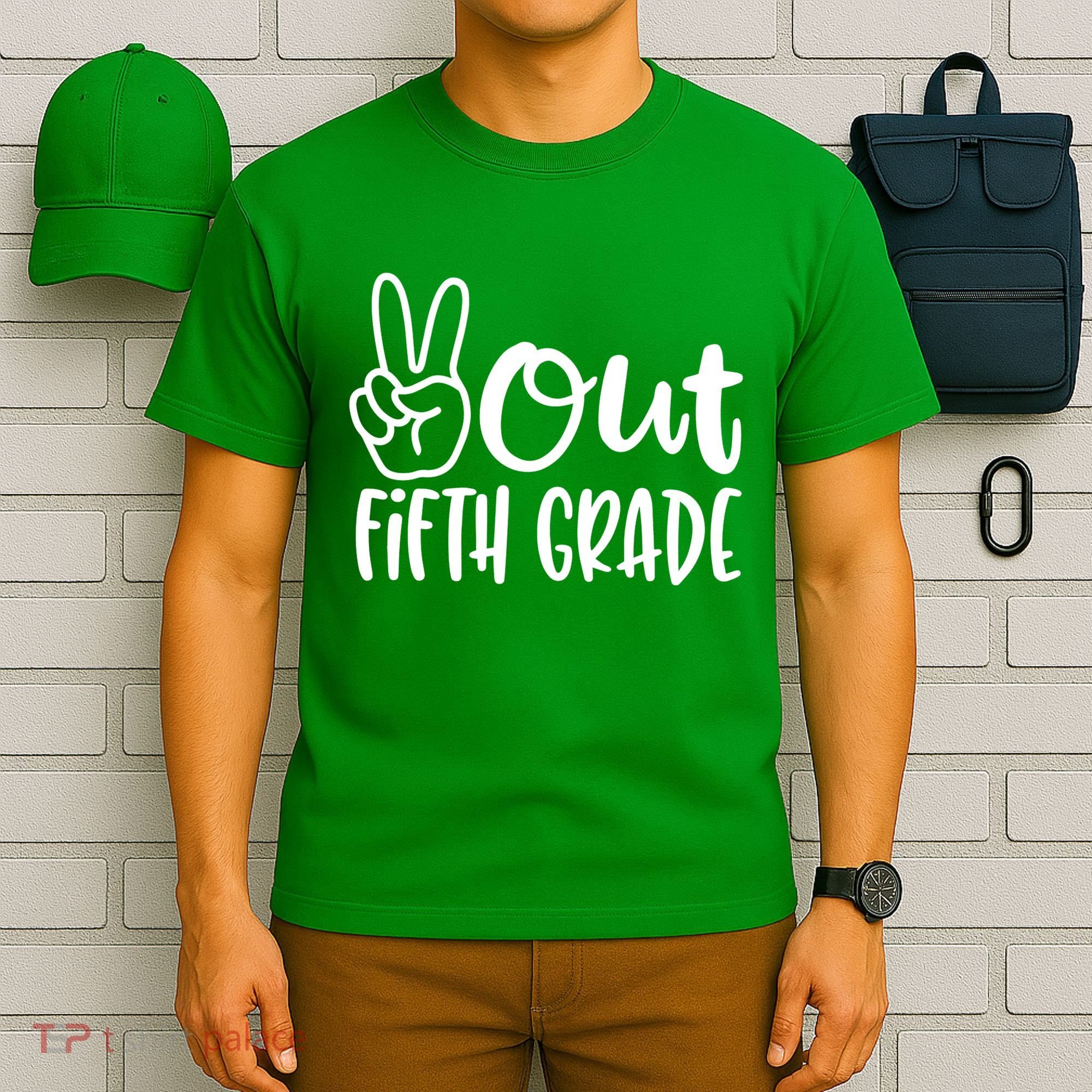 Peace Out Fifth Grade T-Shirt