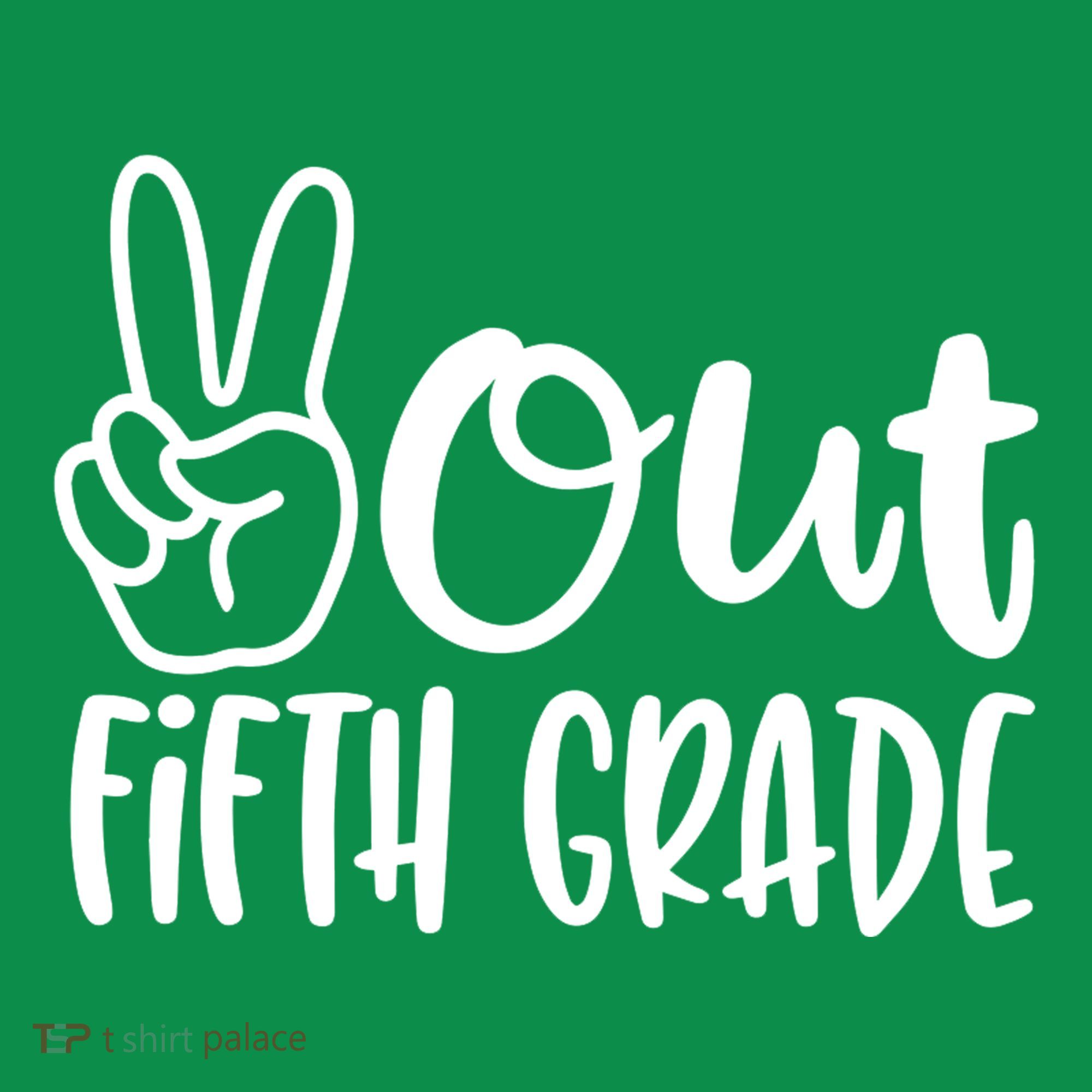 Peace Out Fifth Grade Coaster