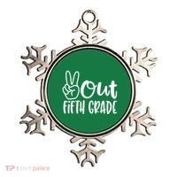 Peace Out Fifth Grade Ornament thumb 0