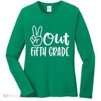 Peace Out Fifth Grade Women's Long Sleeve Shirt thumb 0