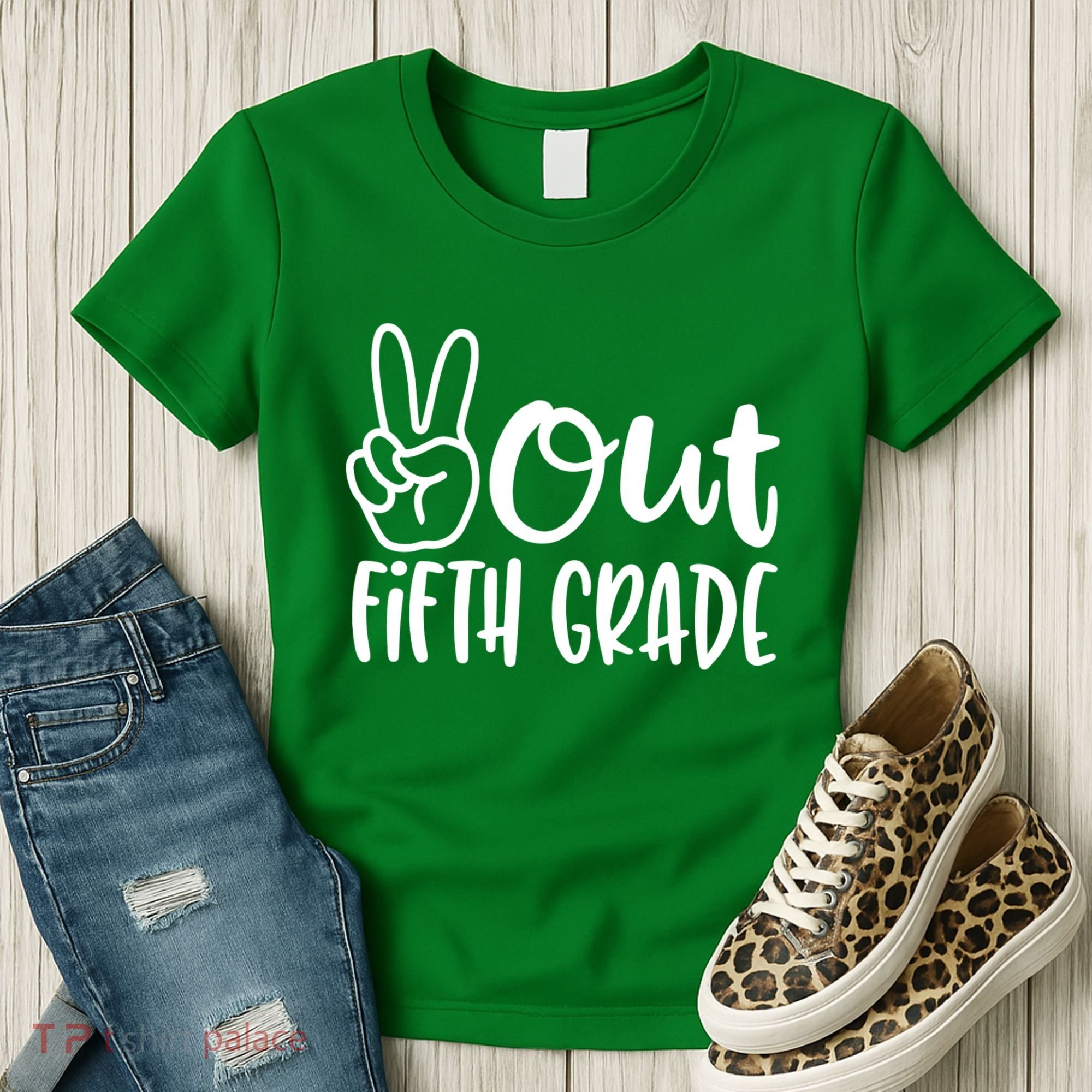 Peace Out Fifth Grade Women's T-Shirt
