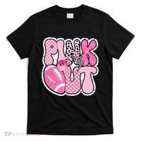 Pink Out Football Team Breast Cancer Awareness T-Shirt thumb 0