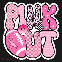 Pink Out Football Team Breast Cancer Awareness Mousepad thumb 1