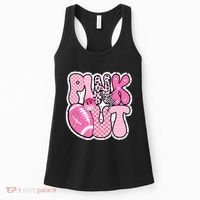 Pink Out Football Team Breast Cancer Awareness Women's Tank Top thumb 0