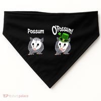 Possum O’Possum Funny Opossum St Patrick’s Day Irish Pun USA-Made Doggie Bandana thumb 0