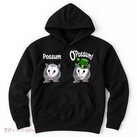 Possum O’Possum Funny Opossum St Patrick’s Day Irish Pun Hoodie thumb 0