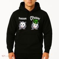 Possum O’Possum Funny Opossum St Patrick’s Day Irish Pun Hoodie thumb 2