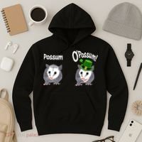 Possum O’Possum Funny Opossum St Patrick’s Day Irish Pun Hoodie thumb 3