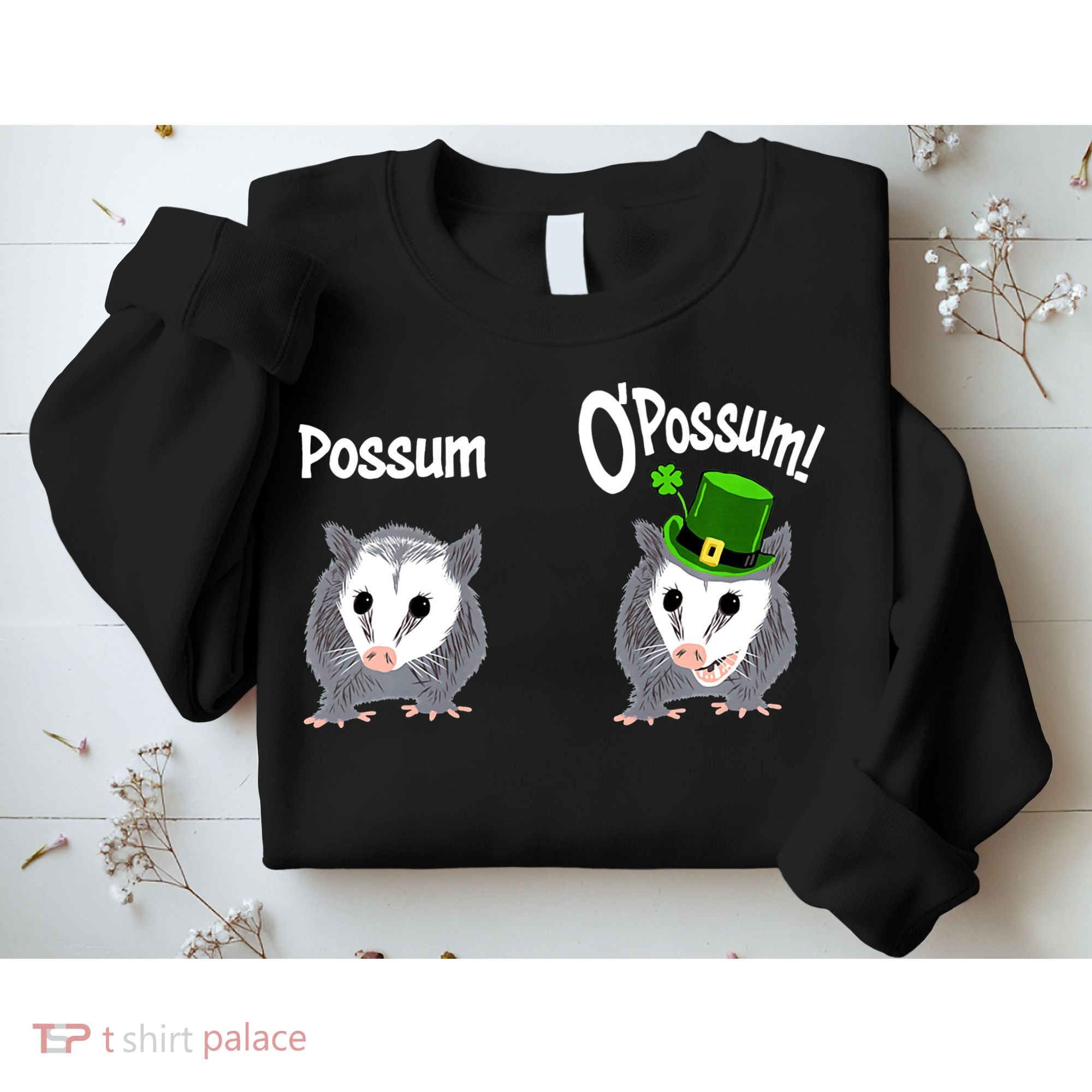 Possum O’Possum Funny Opossum St Patrick’s Day Irish Pun Sweatshirt