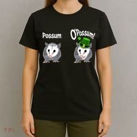 Possum O’Possum Funny Opossum St Patrick’s Day Irish Pun T-Shirt thumb 4