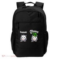 Possum O’Possum Funny Opossum St Patrick’s Day Irish Pun Backpack thumb 0