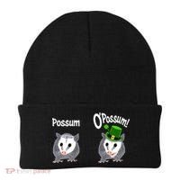 Possum O’Possum Funny Opossum St Patrick’s Day Irish Pun Beanie thumb 0