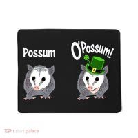 Possum O’Possum Funny Opossum St Patrick’s Day Irish Pun Mousepad thumb 0