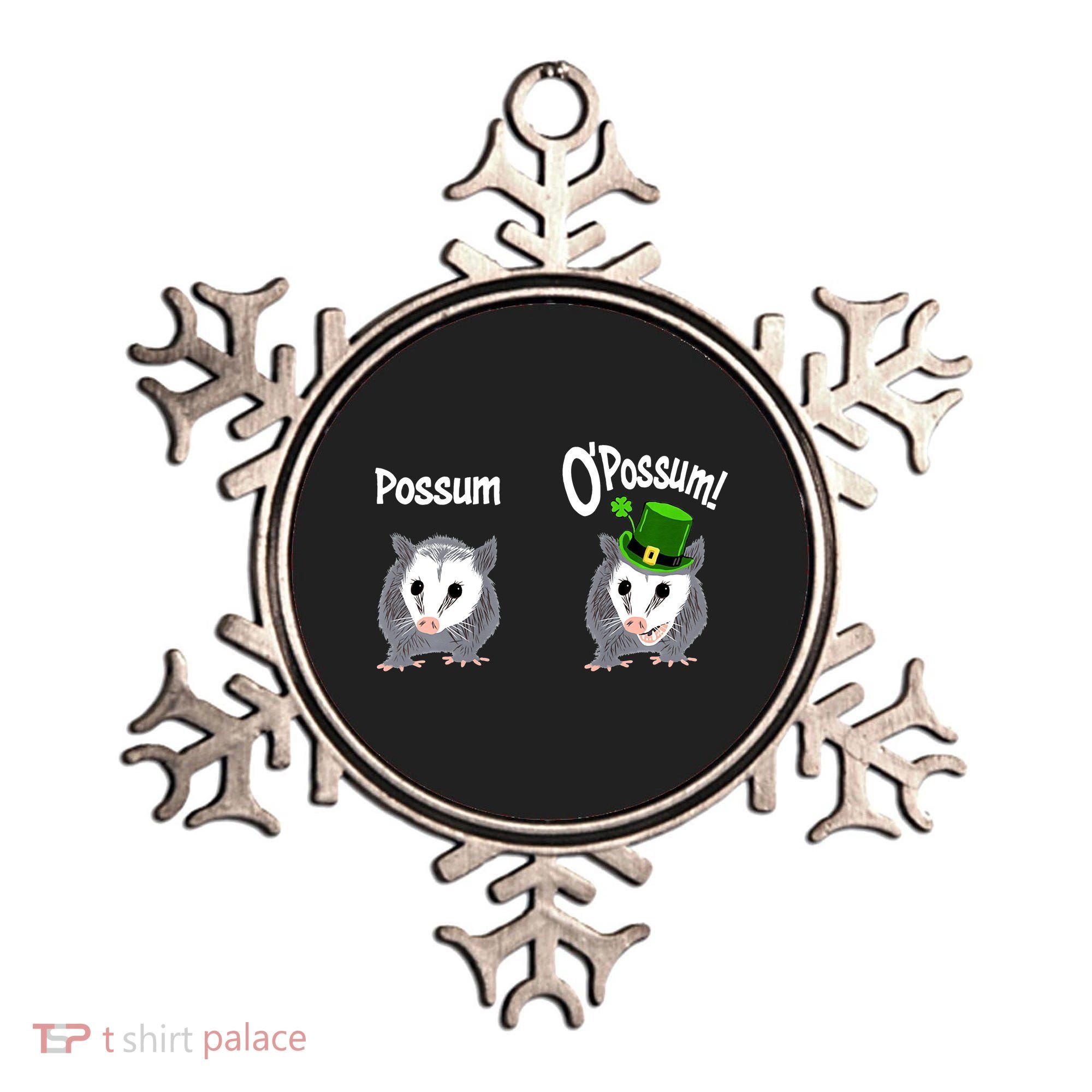 Possum O’Possum Funny Opossum St Patrick’s Day Irish Pun Ornament