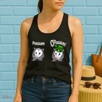 Possum O’Possum Funny Opossum St Patrick’s Day Irish Pun Women's Tank Top thumb 2