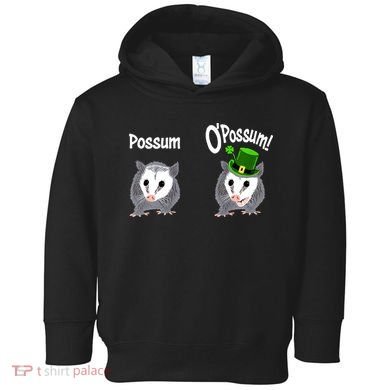 Possum O’Possum Funny Opossum St Patrick’s Day Irish Pun Toddler Hoodie