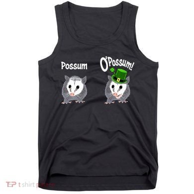 Possum O’Possum Funny Opossum St Patrick’s Day Irish Pun Tank Top