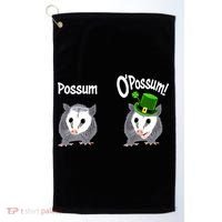 Possum O’Possum Funny Opossum St Patrick’s Day Irish Pun Golf Towel thumb 0