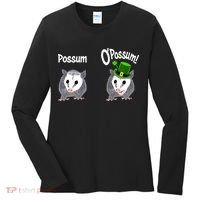 Possum O’Possum Funny Opossum St Patrick’s Day Irish Pun Women's Long Sleeve Shirt thumb 0