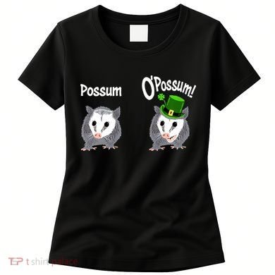 Possum O’Possum Funny Opossum St Patrick’s Day Irish Pun Women's T-Shirt