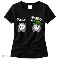 Possum O’Possum Funny Opossum St Patrick’s Day Irish Pun Women's T-Shirt thumb 0