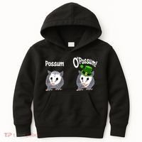 Possum O’Possum Funny Opossum St Patrick’s Day Irish Pun Kids Hoodie thumb 0