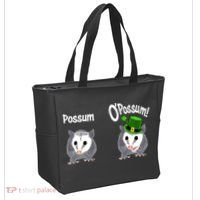 Possum O’Possum Funny Opossum St Patrick’s Day Irish Pun Tote Bag thumb 2