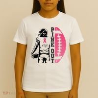 Pink Out Football Team Fight Breast Cancer Awareness T-Shirt thumb 4