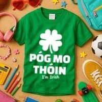 Pog mo thoin - Kiss my ass - I'm Irish Kids T-Shirt thumb 3