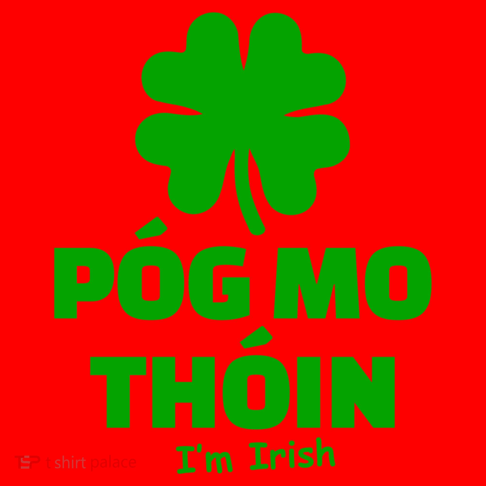 Pog mo thoin - Kiss my ass - I'm Irish Santa Hat