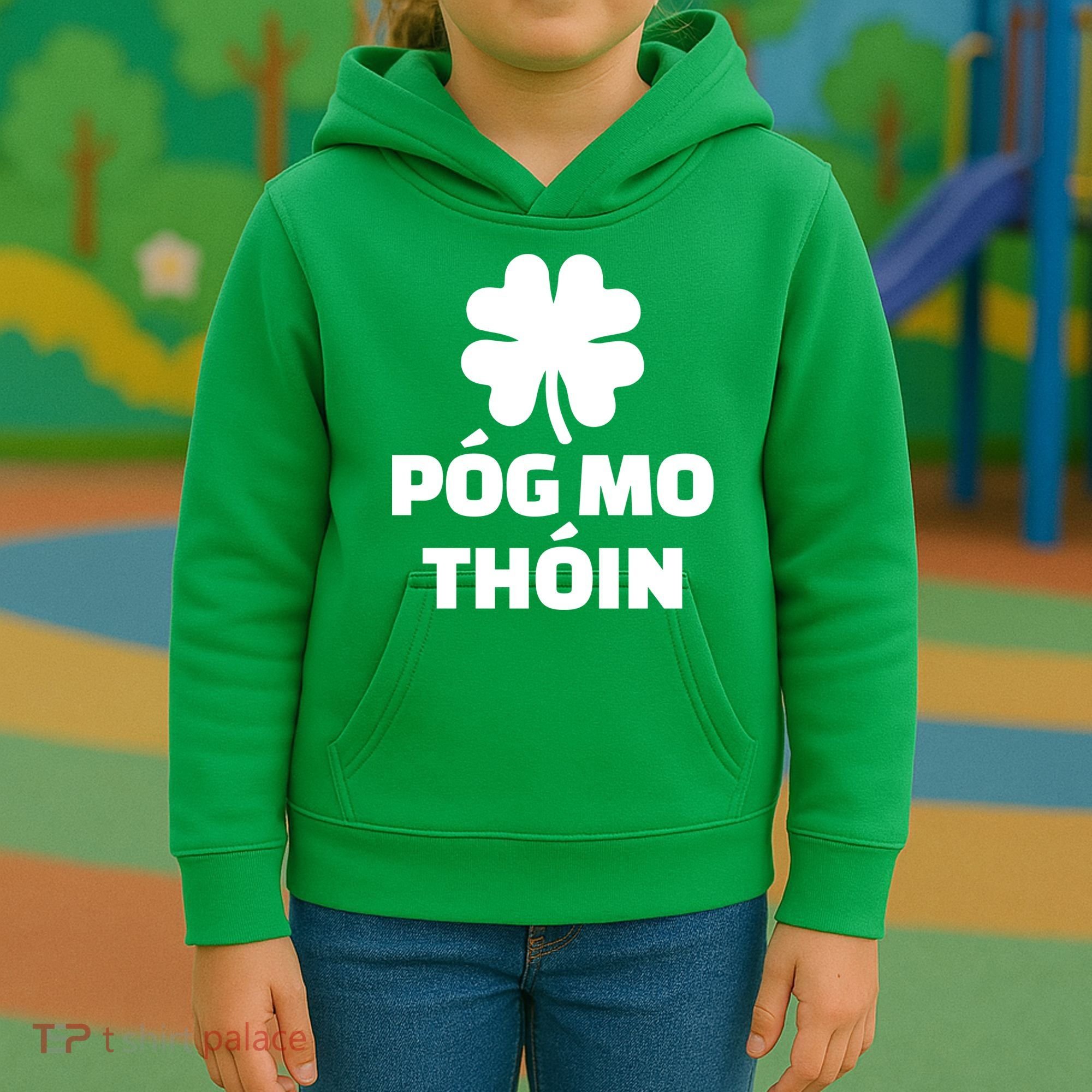 Pog mo thoin - Kiss my ass Kids Hoodie