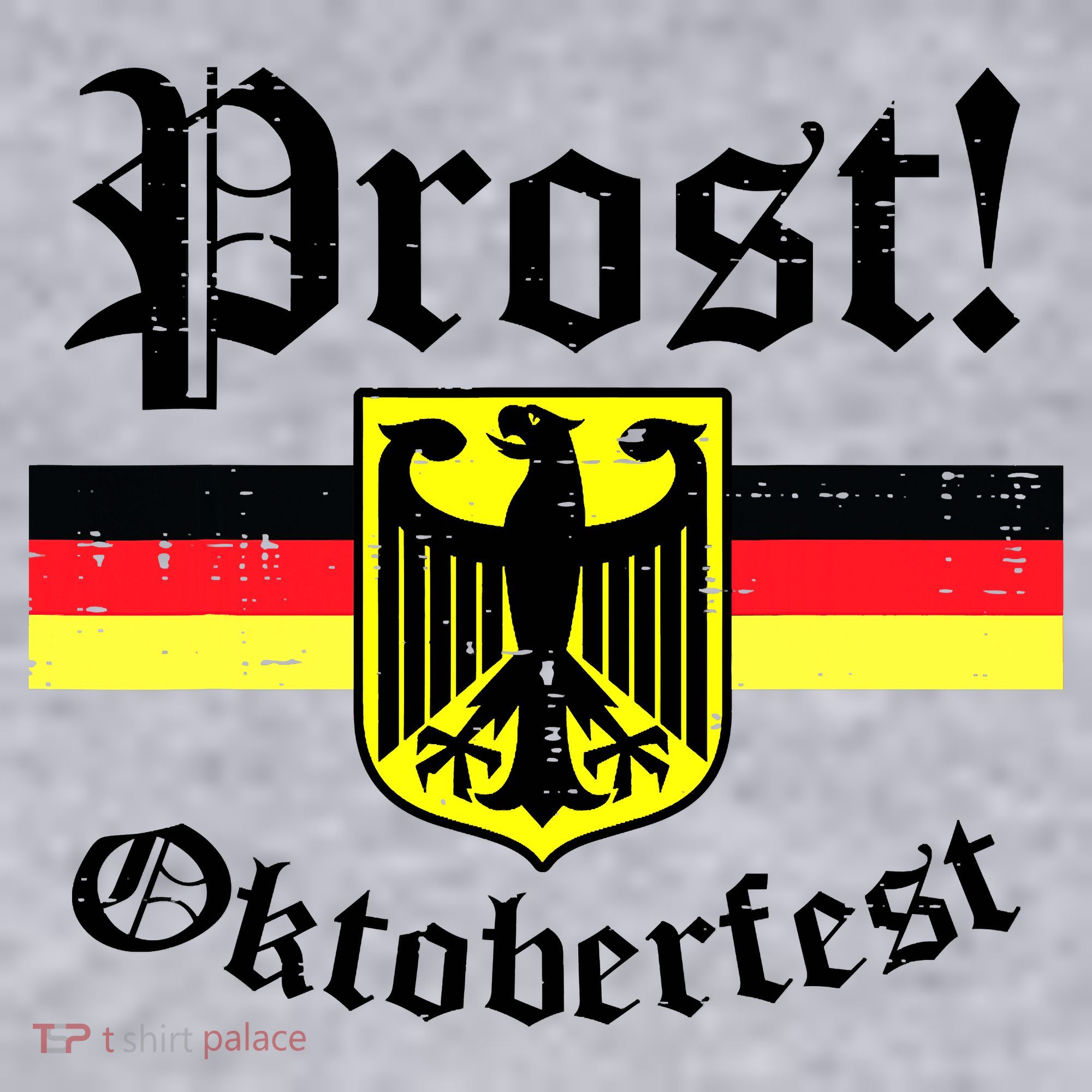 Prost Oktoberfest German Flag Crest Eagle Bavarian Women's Sweatshirt