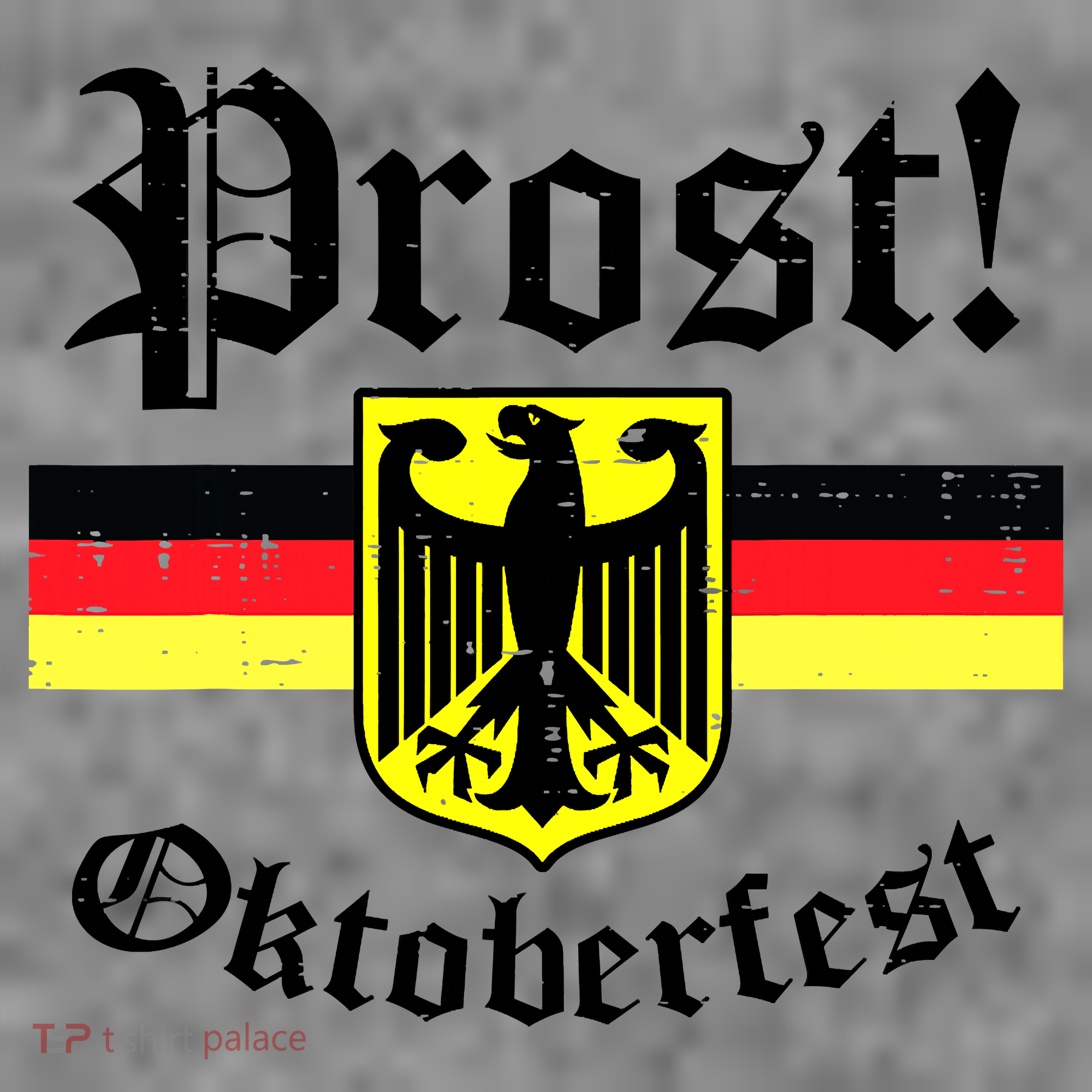 Prost Oktoberfest German Flag Crest Eagle Bavarian Toddler Hoodie