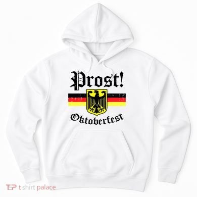 Prost Oktoberfest German Flag Crest Eagle Bavarian Hoodie