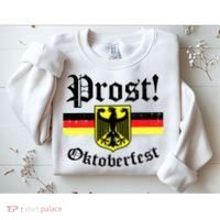 Prost Oktoberfest German Flag Crest Eagle Bavarian Sweatshirt thumb 2