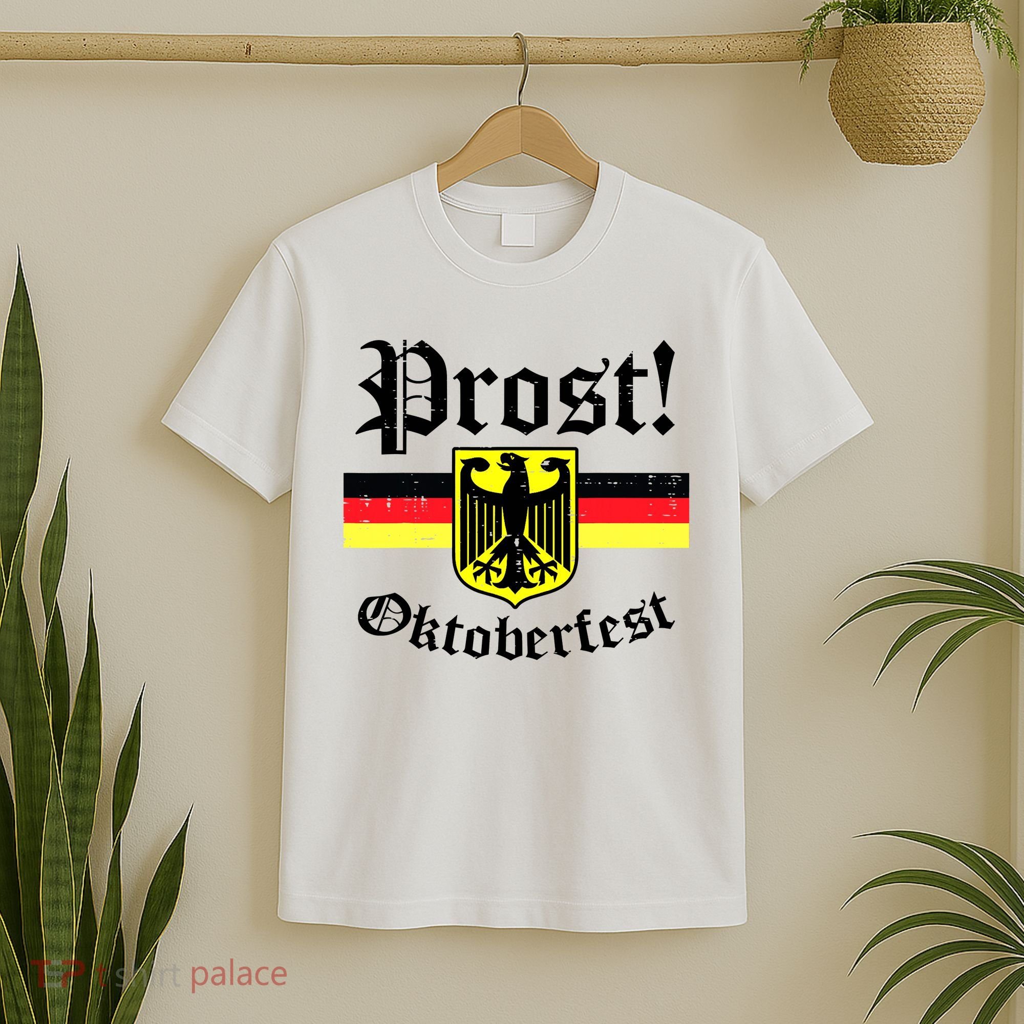 Prost Oktoberfest German Flag Crest Eagle Bavarian T-Shirt
