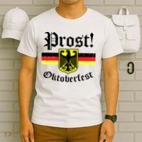 Prost Oktoberfest German Flag Crest Eagle Bavarian T-Shirt thumb 6