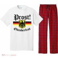 Prost Oktoberfest German Flag Crest Eagle Bavarian Pajama Set thumb 0