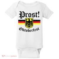 Prost Oktoberfest German Flag Crest Eagle Bavarian Baby Bodysuit thumb 0