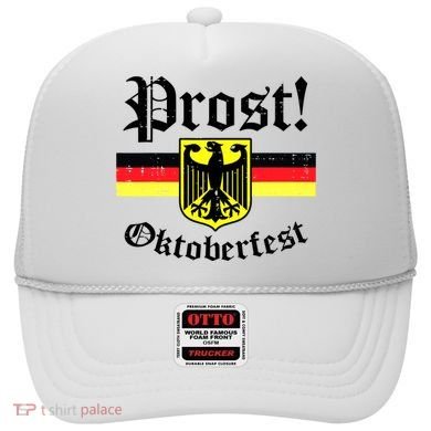 Prost Oktoberfest German Flag Crest Eagle Bavarian Hat