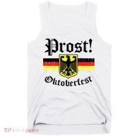 Prost Oktoberfest German Flag Crest Eagle Bavarian Tank Top thumb 0