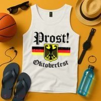 Prost Oktoberfest German Flag Crest Eagle Bavarian Tank Top thumb 4
