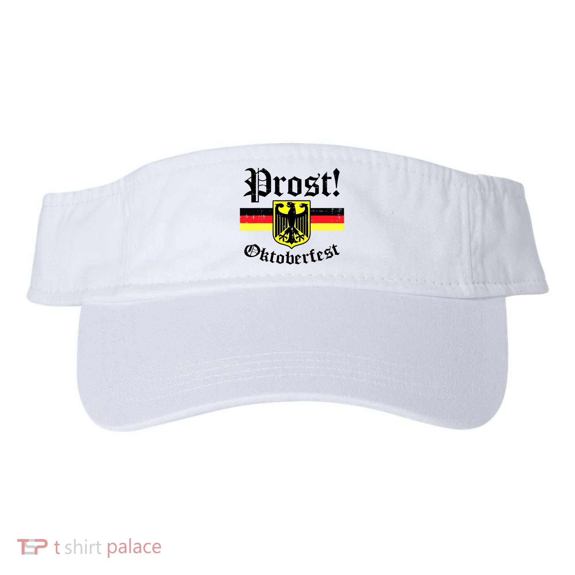 Prost Oktoberfest German Flag Crest Eagle Bavarian Visor