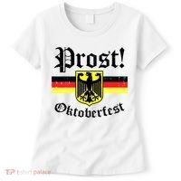 Prost Oktoberfest German Flag Crest Eagle Bavarian Women's T-Shirt thumb 0