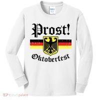 Prost Oktoberfest German Flag Crest Eagle Bavarian Kids Long Sleeve Shirt thumb 0